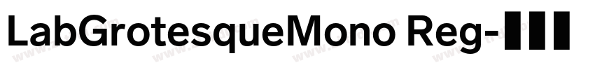 LabGrotesqueMono Reg字体转换